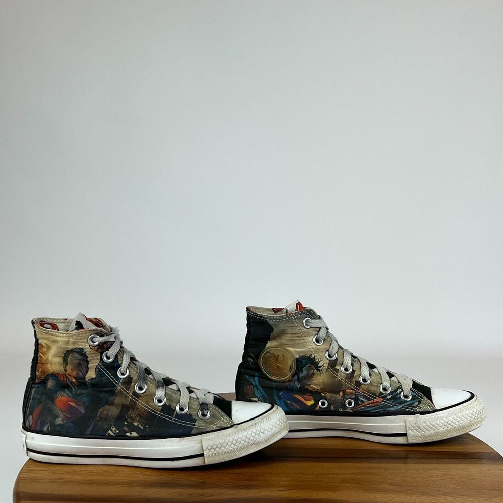 Womens Converse CTAS DC Comics Superman Hi Top‎ Shoes Sneakers Size 6 M GUC